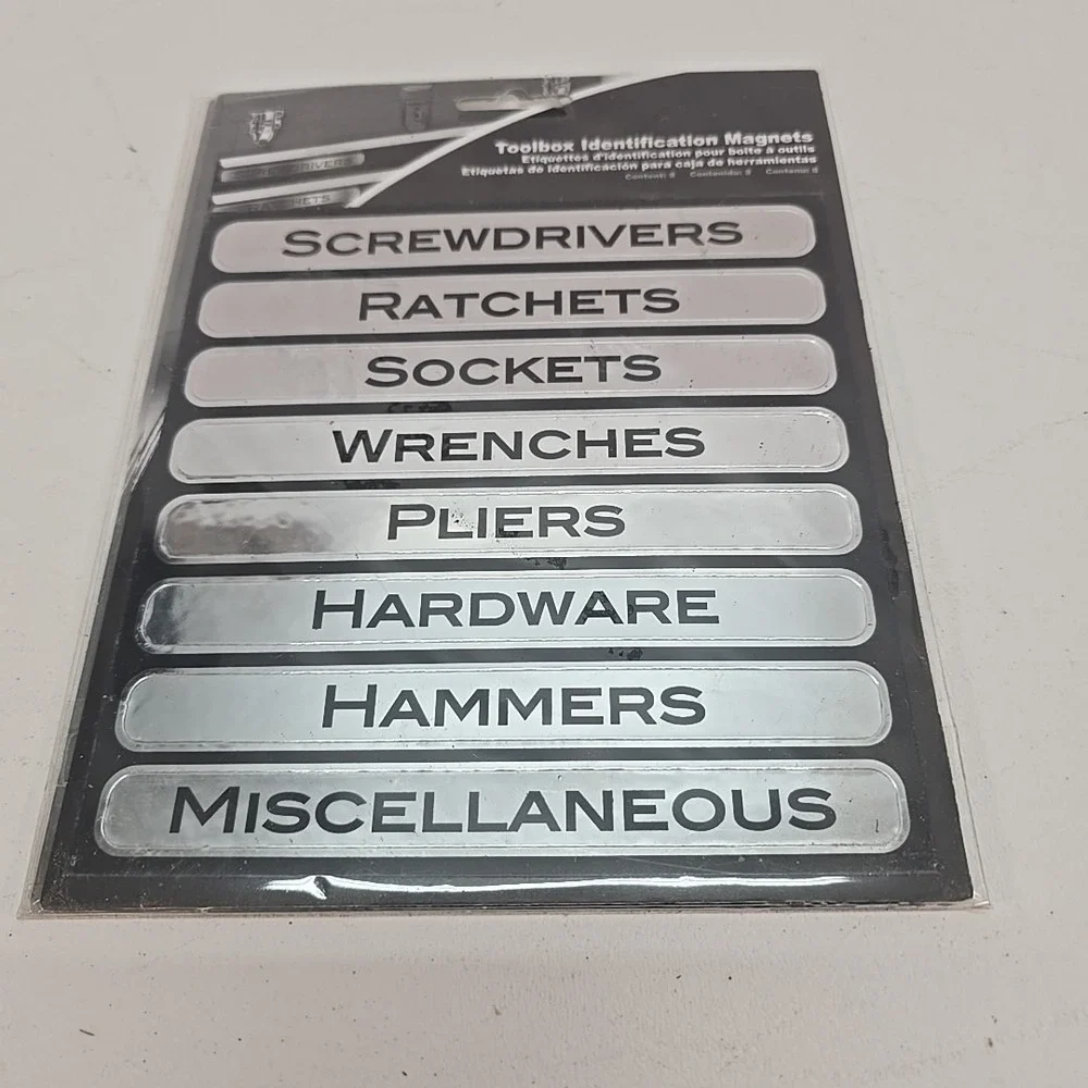 Chroma TS47001 Toolbox Identification‎ Magnets Set, 8-Pack
